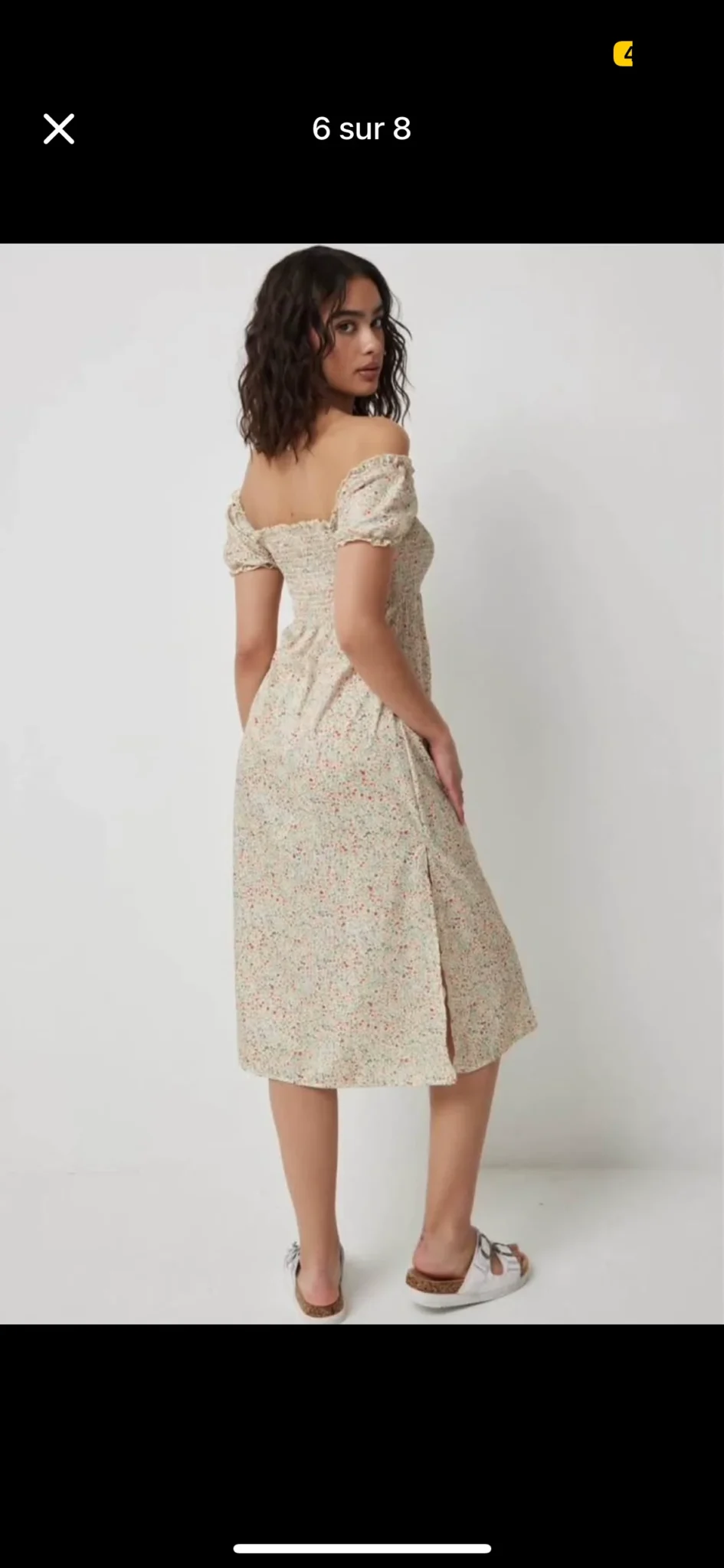 Image for Magnifique robe 👗 Ardène fleuries off shoulder avec étiquette originale jamais portée taille médium
