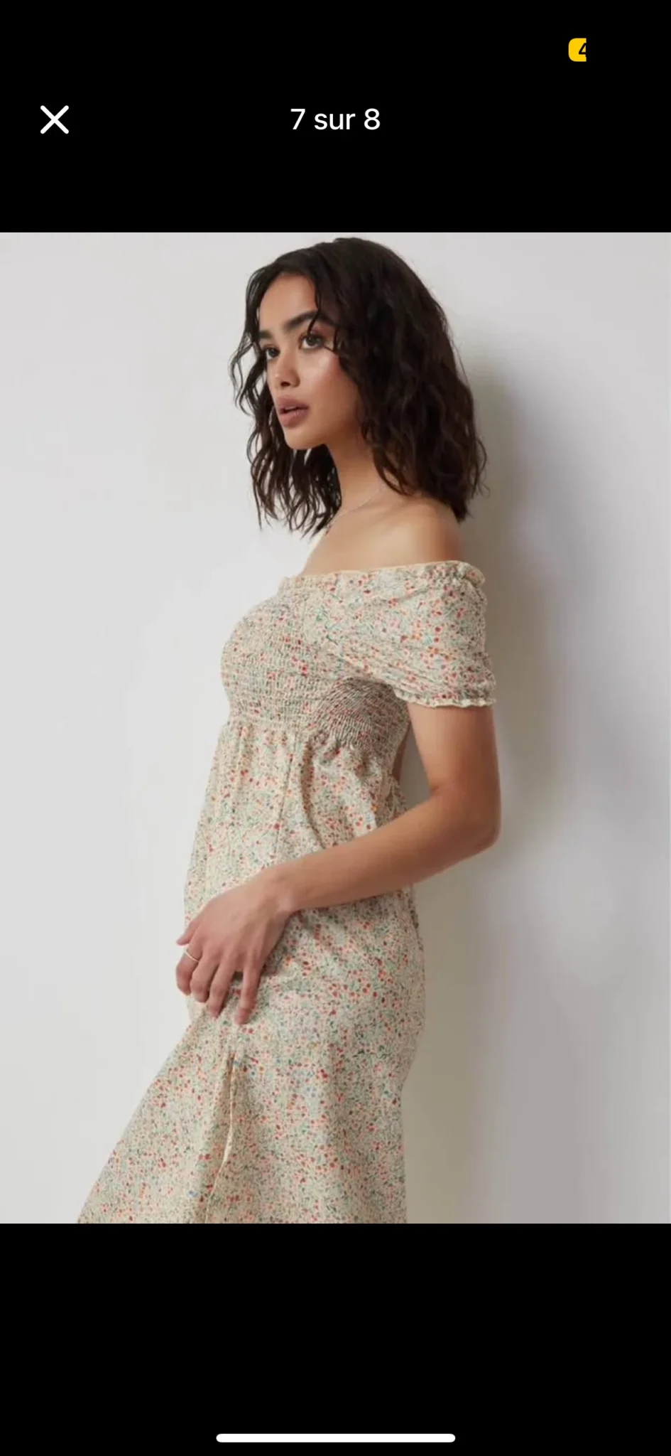 Image for Magnifique robe 👗 Ardène fleuries off shoulder avec étiquette originale jamais portée taille médium