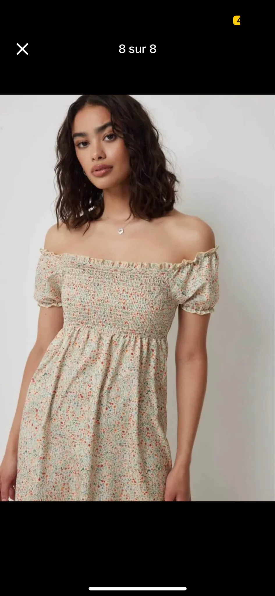 Image for Magnifique robe 👗 Ardène fleuries off shoulder avec étiquette originale jamais portée taille médium