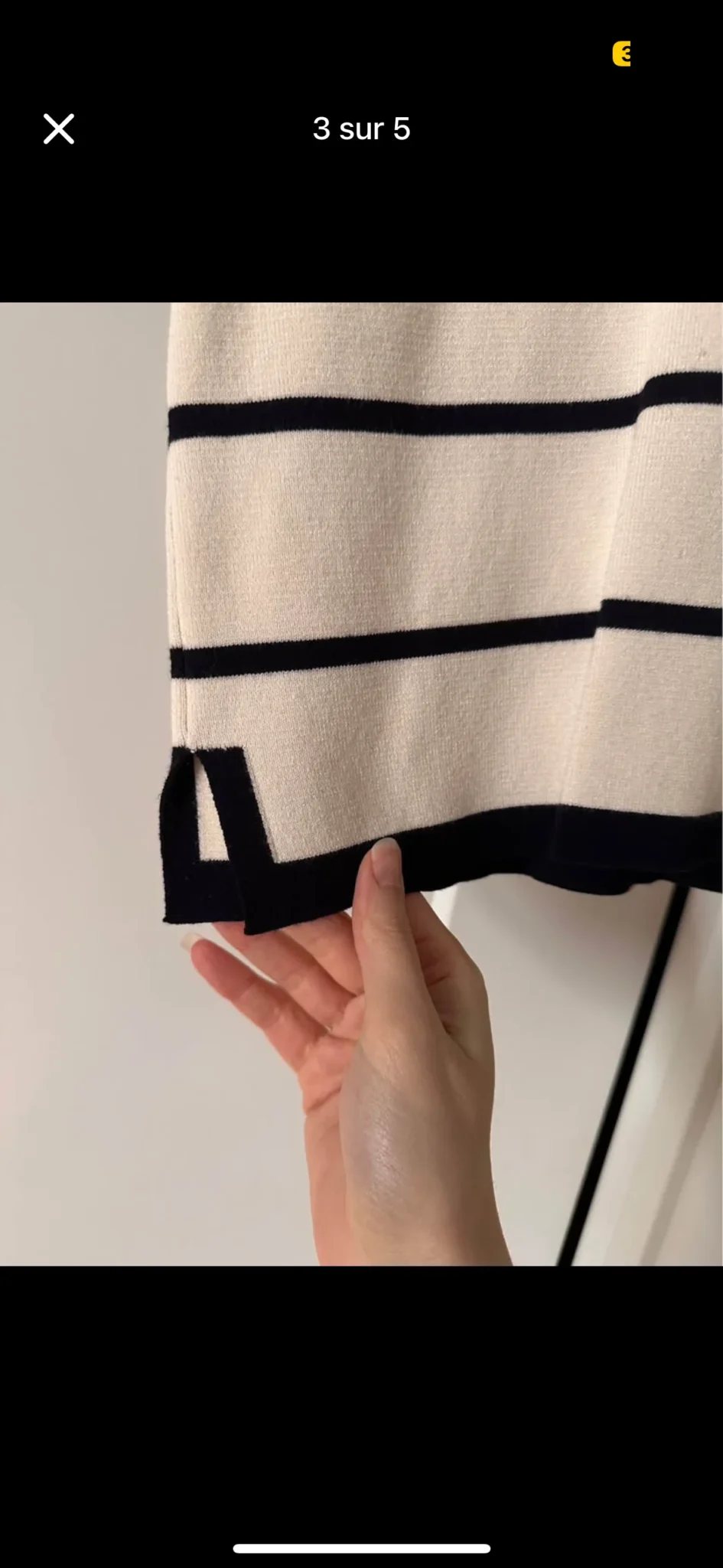 Image for Beau chandail Zara tissus épais taille médium porté une seule fois en parfait état