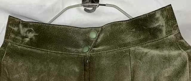 Image for Jupe vert-avocat en suède/daim - VINTAGE