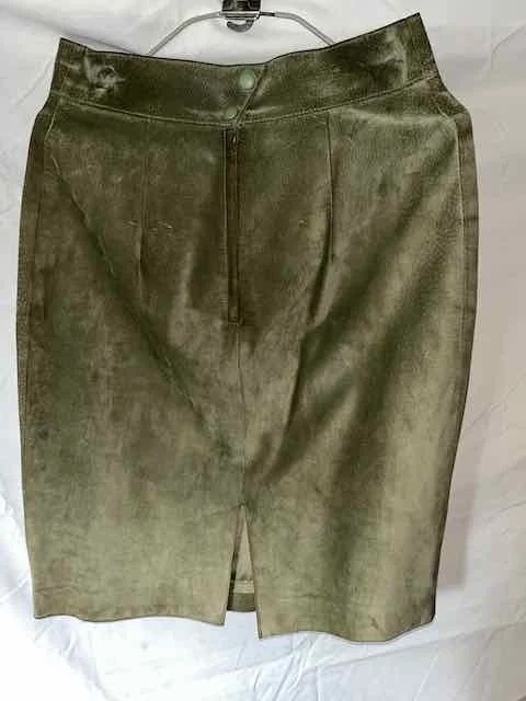 Image for Jupe vert-avocat en suède/daim - VINTAGE