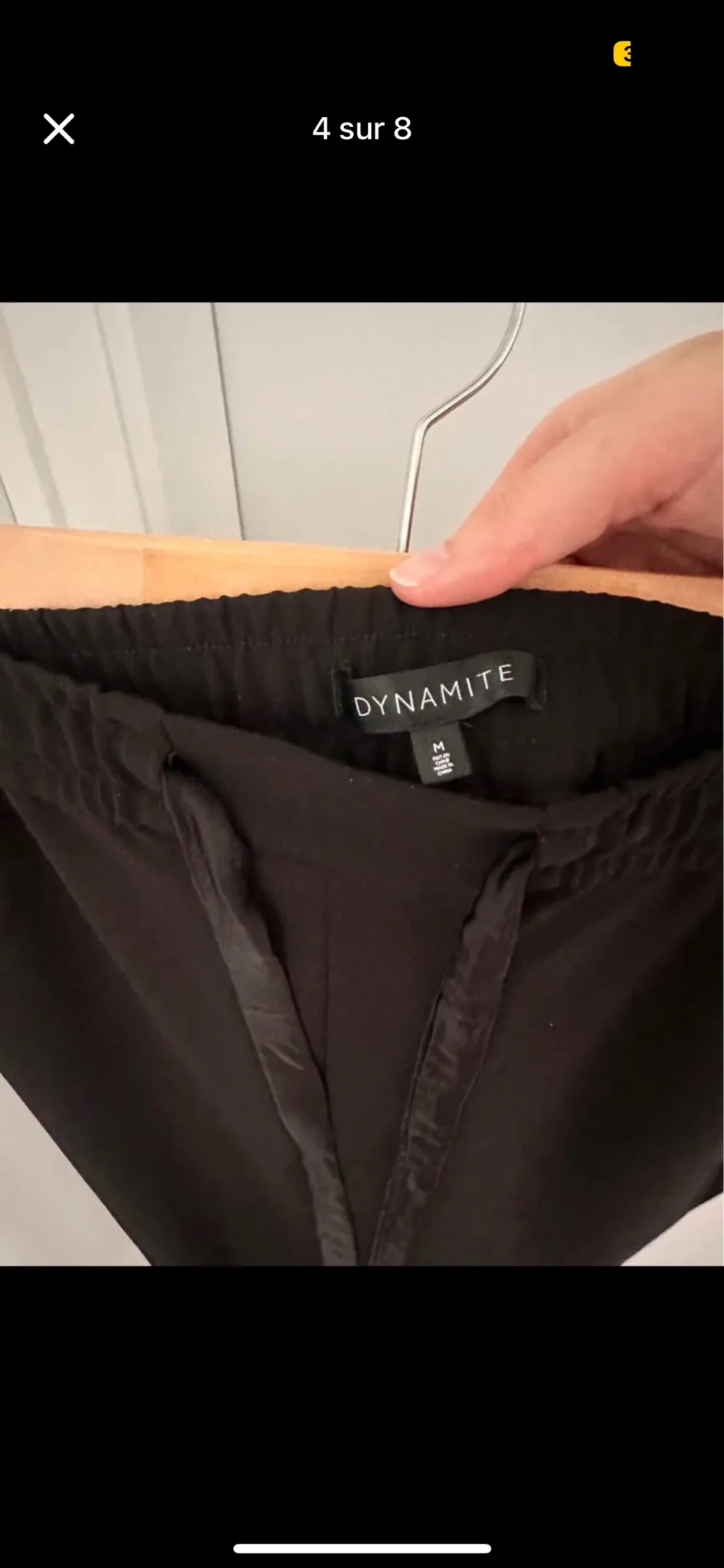 Image for Pantalon dynamite taille extensible, slim fit avec joli ruban 🎀 taille médium en parfait état