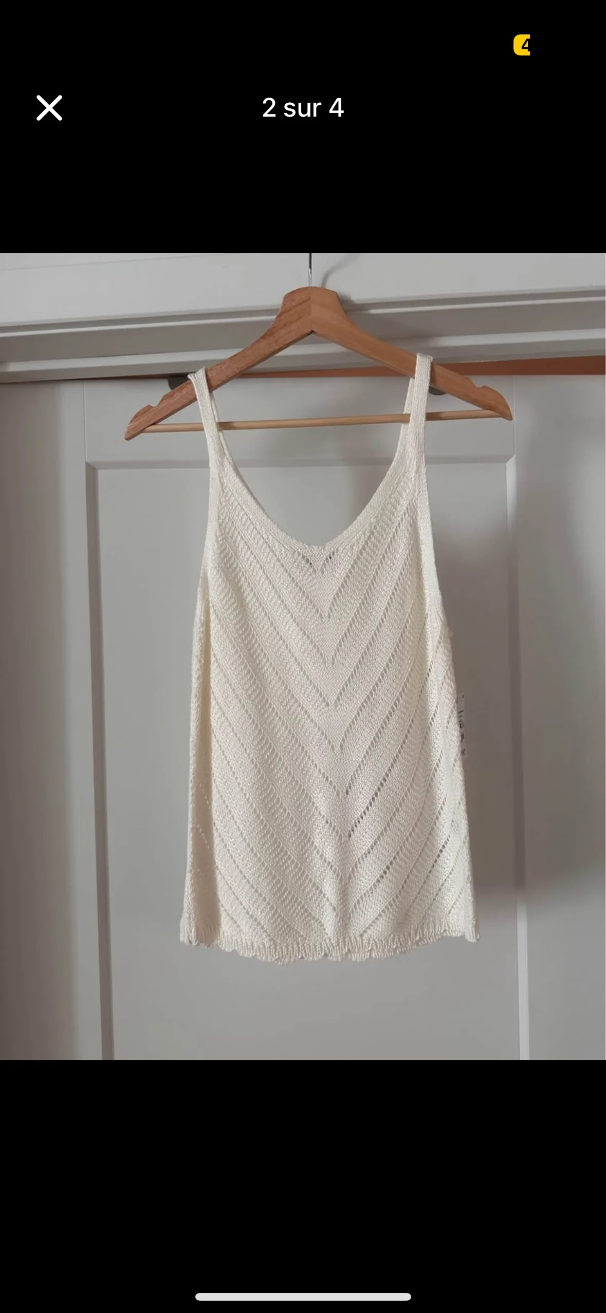 Magnifique camisole super douce Ardène en maille jamais portée avec étiquette originale taille M Ardene seconde main