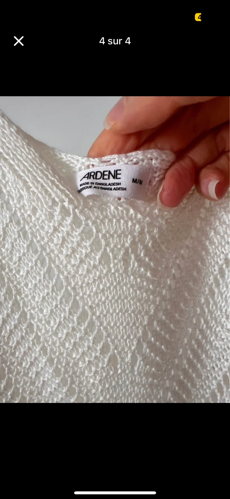 Image for Magnifique camisole super douce Ardène en maille jamais portée avec étiquette originale taille M
