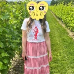 Featured thumbnail for Jupe longue paysanne + T-Shirt assorti Ardène porté une seule fois vendu ensemble Taille Médium