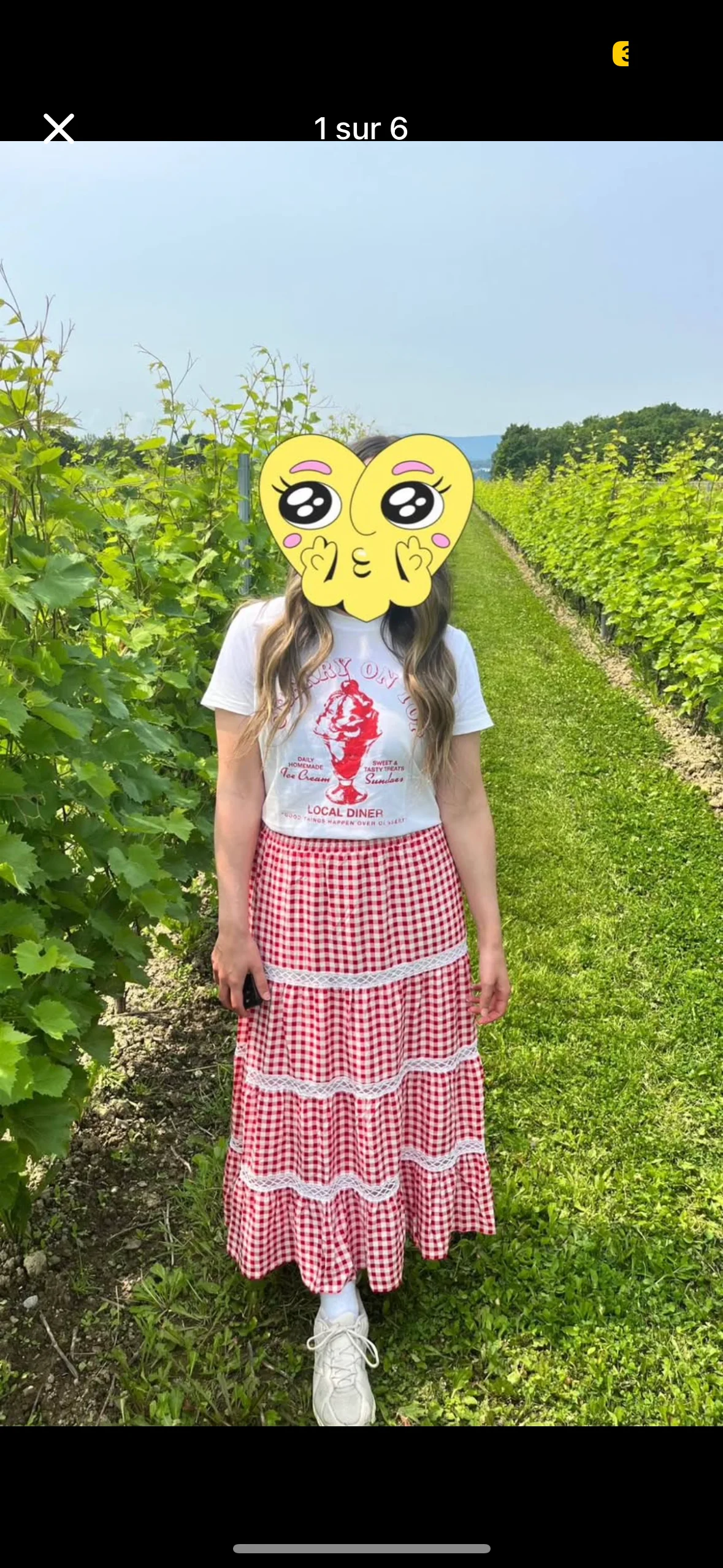 Jupe longue paysanne + T-Shirt assorti Ardène porté une seule fois vendu ensemble Taille Médium Ardene seconde main