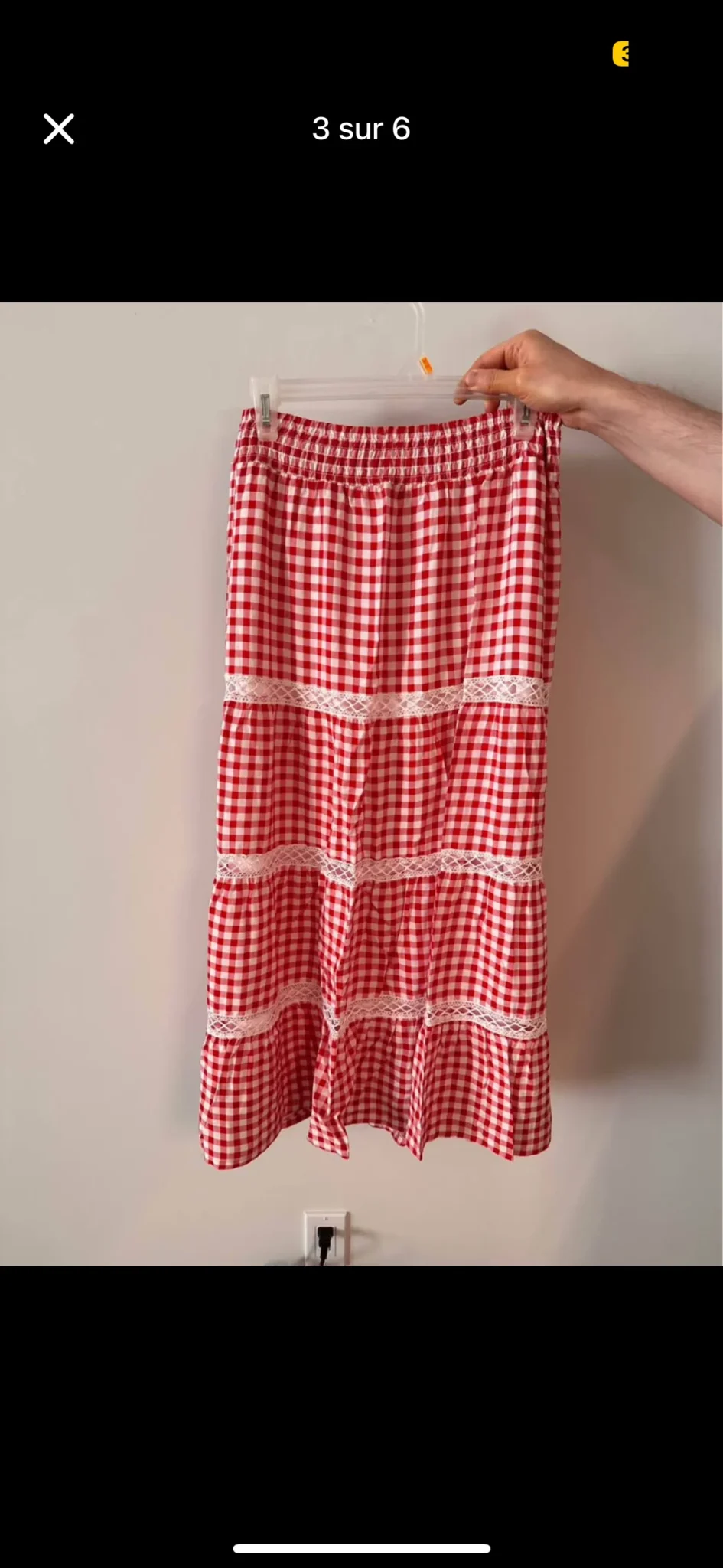 Image for Jupe longue paysanne + T-Shirt assorti Ardène porté une seule fois vendu ensemble Taille Médium