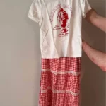 Thumbnail for Jupe longue paysanne + T-Shirt assorti Ardène porté une seule fois vendu ensemble Taille Médium