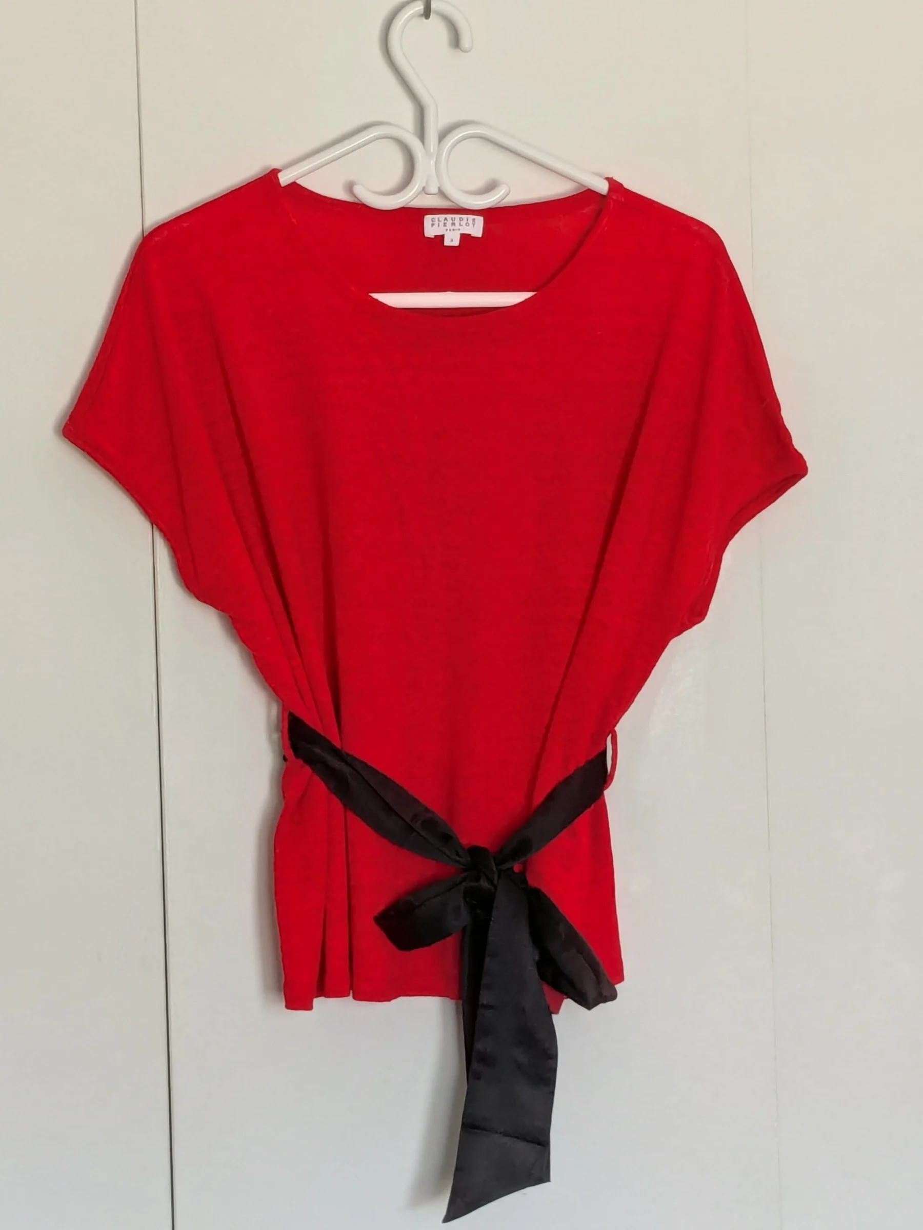 Tee shirt lin ceinturé Claudie Pierlot seconde main