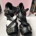 Featured thumbnail for Wild Diva platform heel sandals – Black gladiator style 🖤