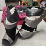 Featured thumbnail for Qupid three-colour high-heeled sandals – Brand new in their box – Size 6 (36.5)