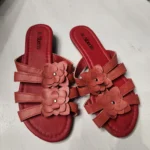 Featured thumbnail for Alberto red flat mules with floral print – Brand new – Size 37 (6.5)