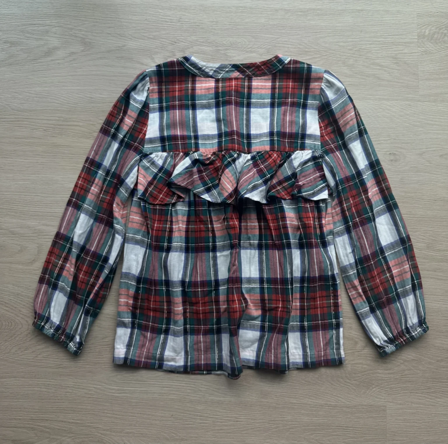 Image for J.Crew Checked Blouse XXS