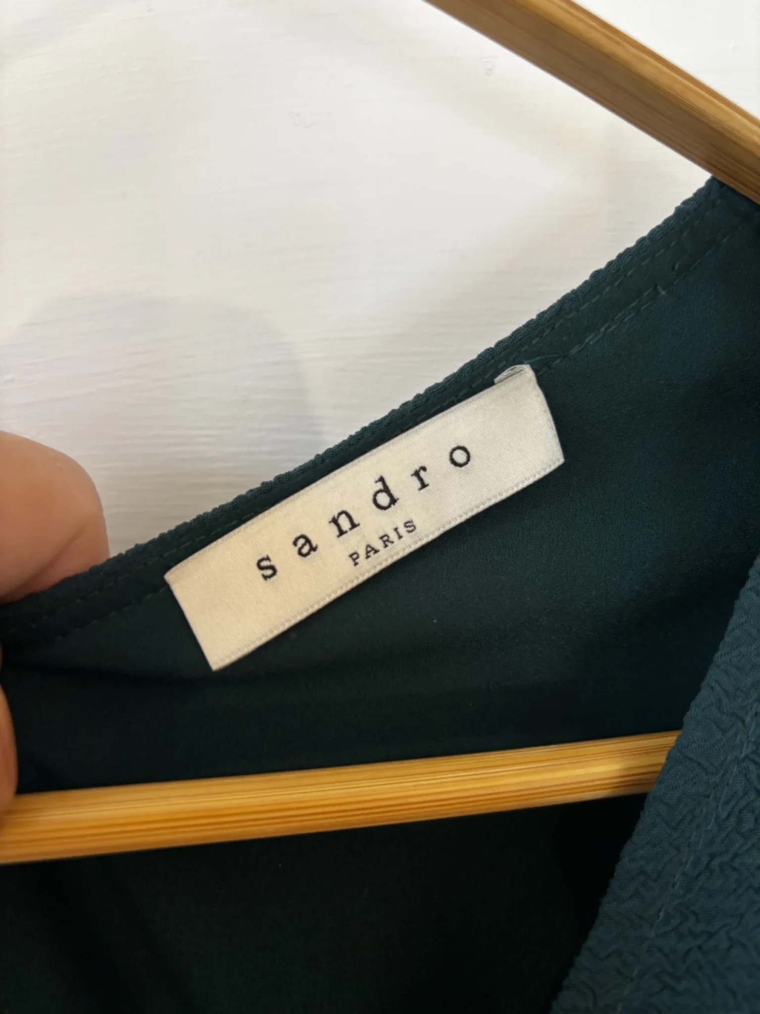 Image for ♥️Robe courte verte foncée SANDRO Paris