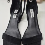 Thumbnail for Sandales suède noires Steve Madden