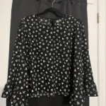 Featured thumbnail for Blouse with loose-fitting 3/4-length sleeves, F&M Collection