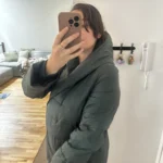 Thumbnail for Zara forest green puffy coat