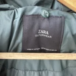 Thumbnail for Zara forest green puffy coat