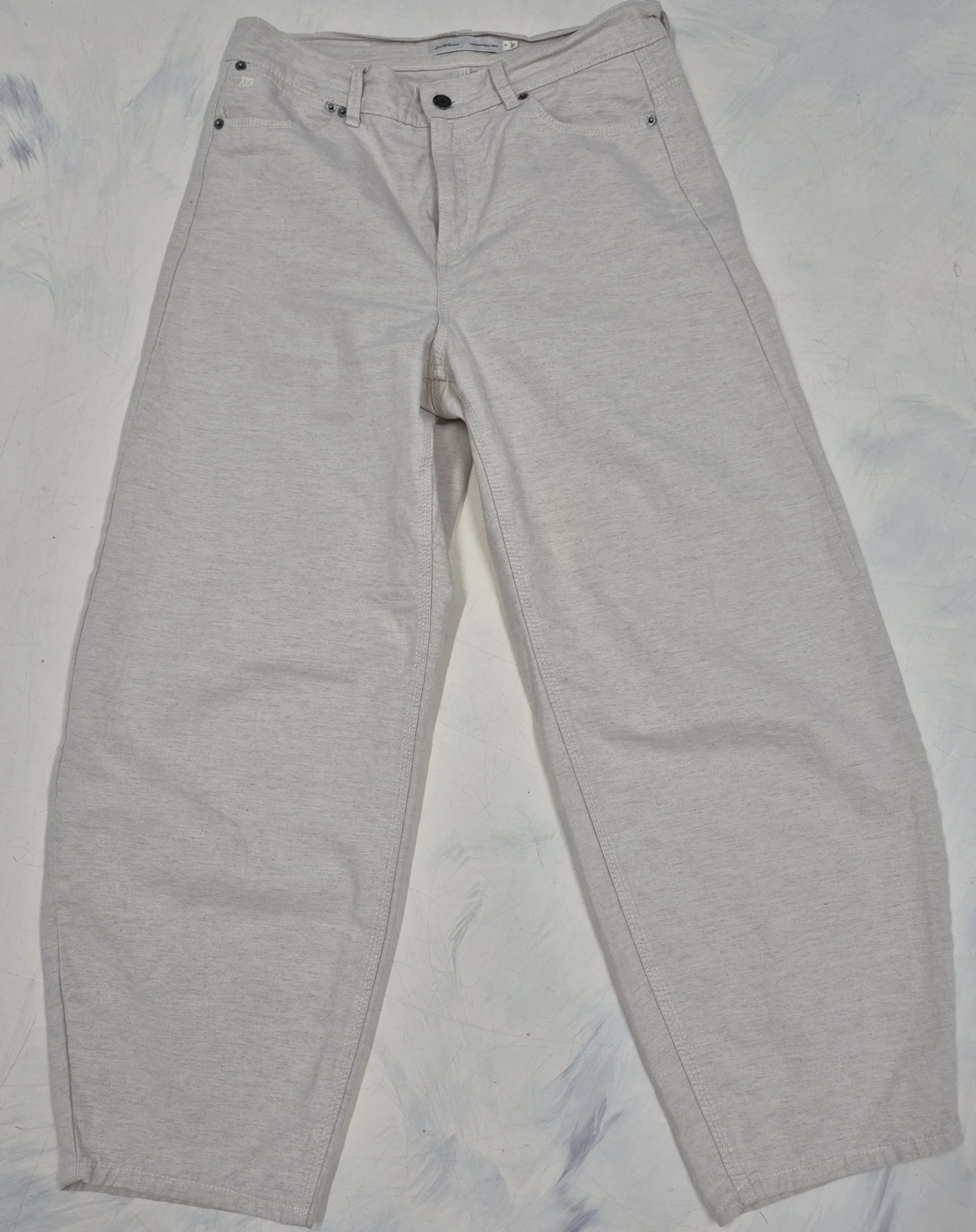 Pantalon In Wear style barrel leg en coton et lin In Wear seconde main