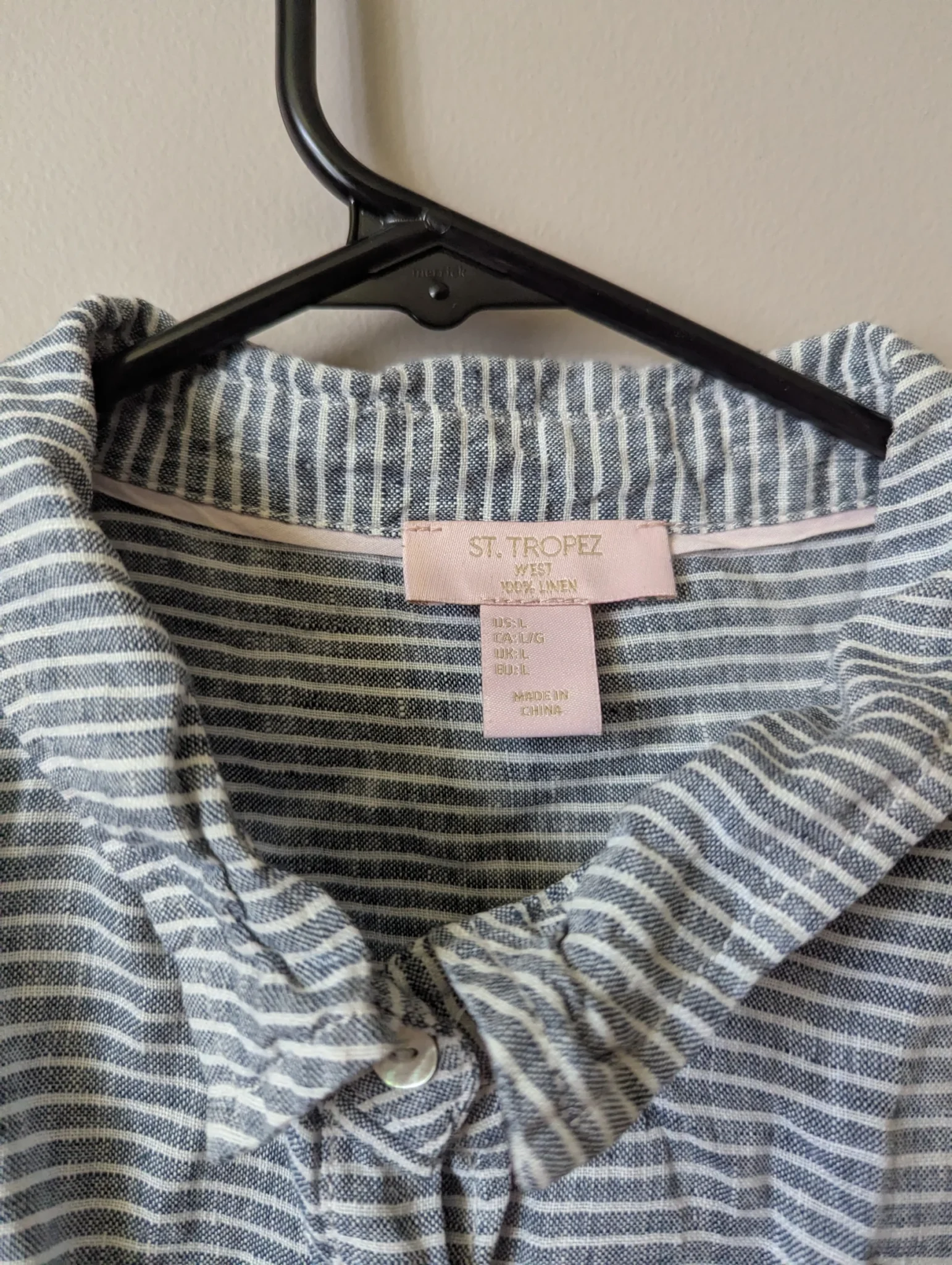 Image for Chemise en lin rayé