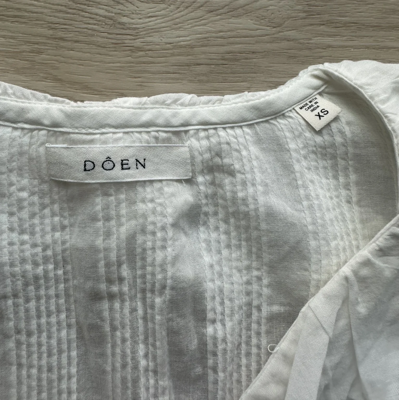 Image for DÔEN Henri White Blouse XS