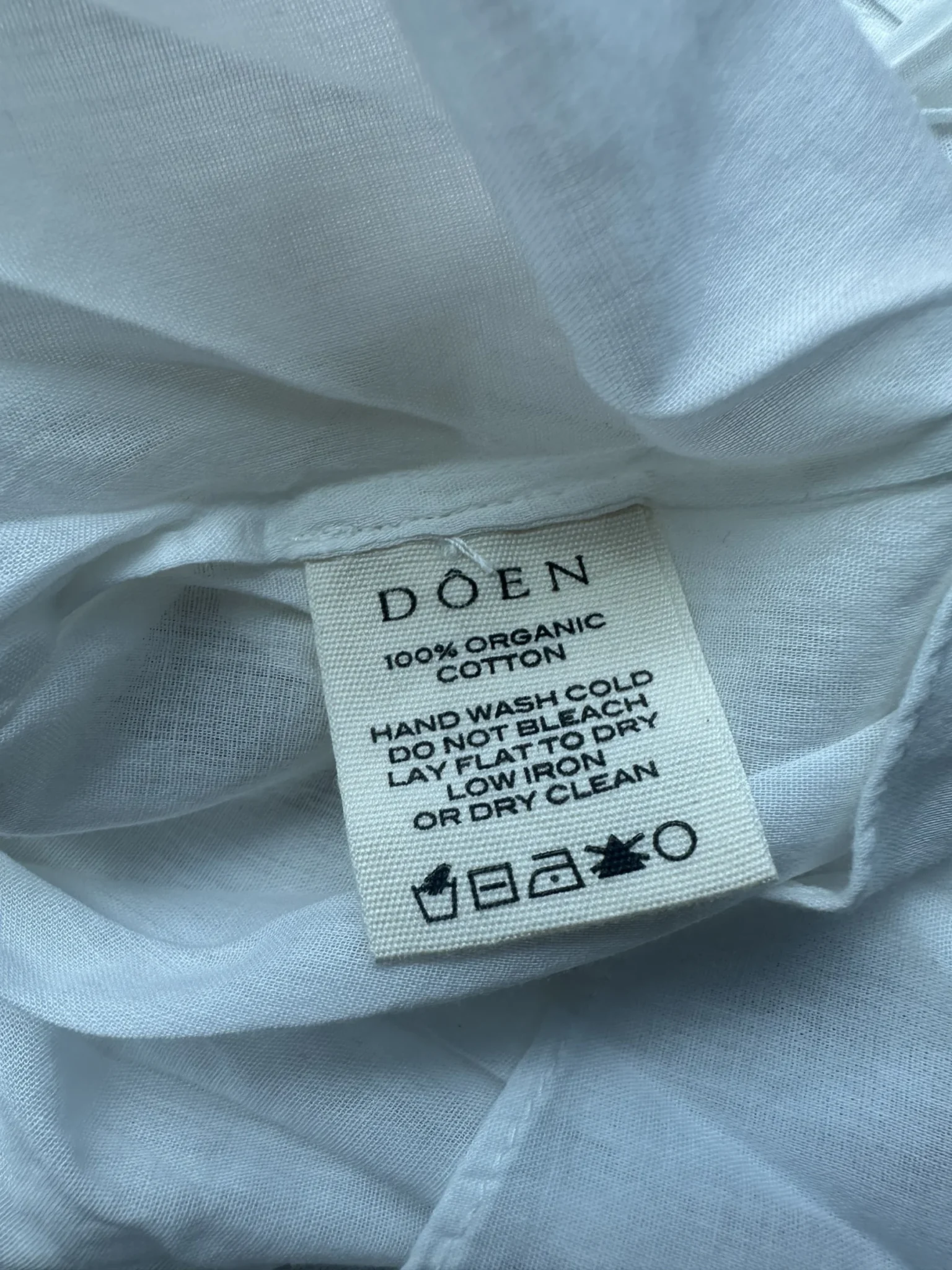 Image for DÔEN Henri White Blouse XS