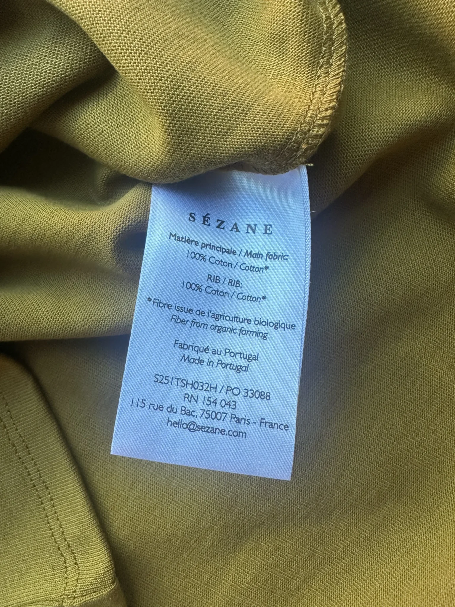 Image for Sézane Marc T-Shirt XS