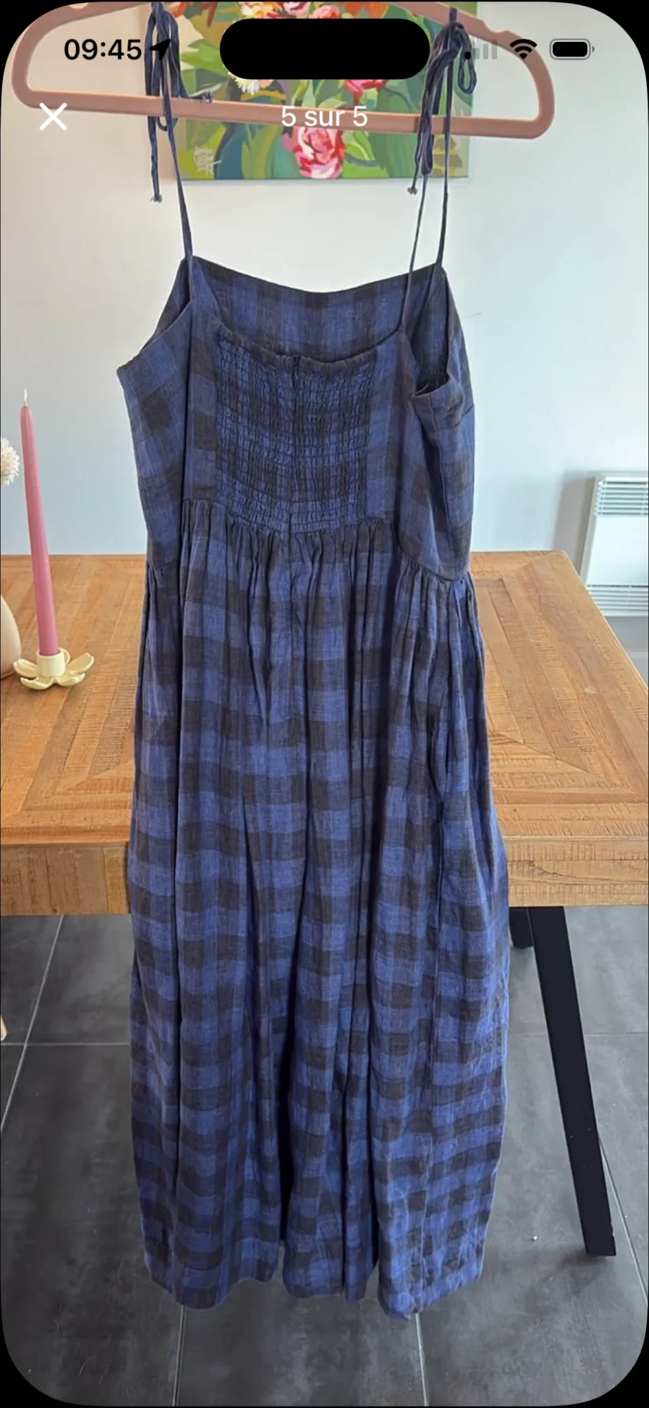 Image for Robe en lin Naïf Montréal – Modèle GWEN –S
