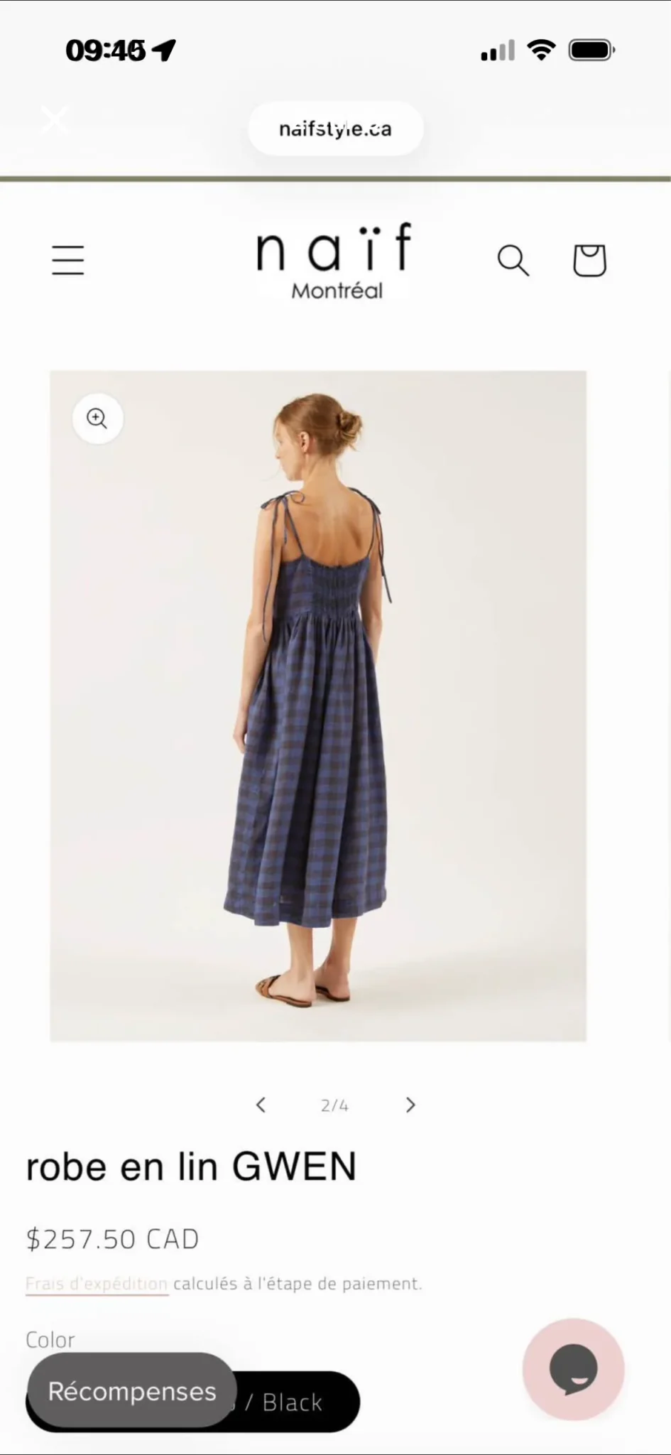 Image for Robe en lin Naïf Montréal – Modèle GWEN –S