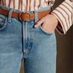 Thumbnail for Ceinture Sézane Artémis – Cuir naturel héritage – Comme neuve