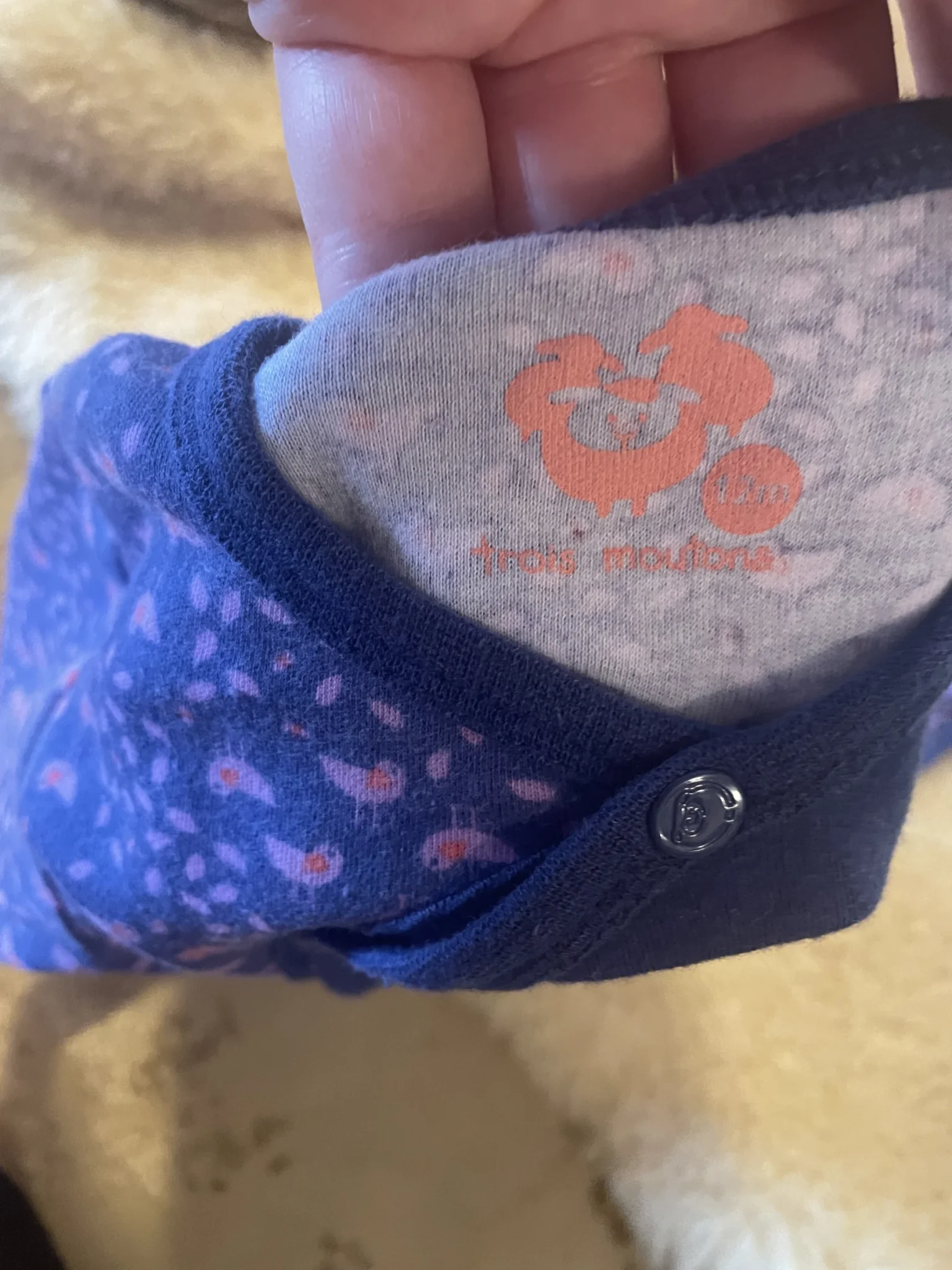Image for Pyjama pattes longues 12 mois fait petit