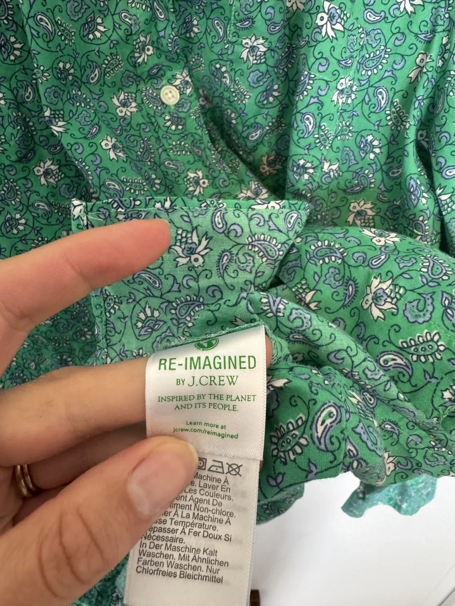 Image for Magnifique chemisier JCREW 100 % coton
