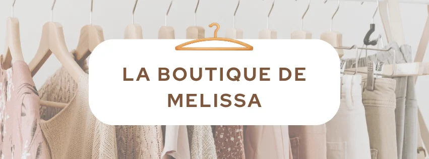 The store banner image for the store named La boutique de Melissa.