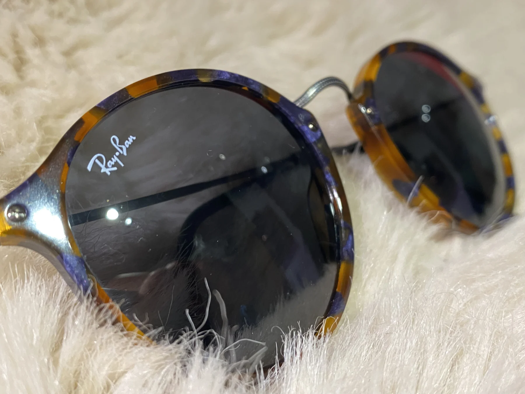 Ray-Ban Tortoiseshell Round Sunglasses Rayban seconde main