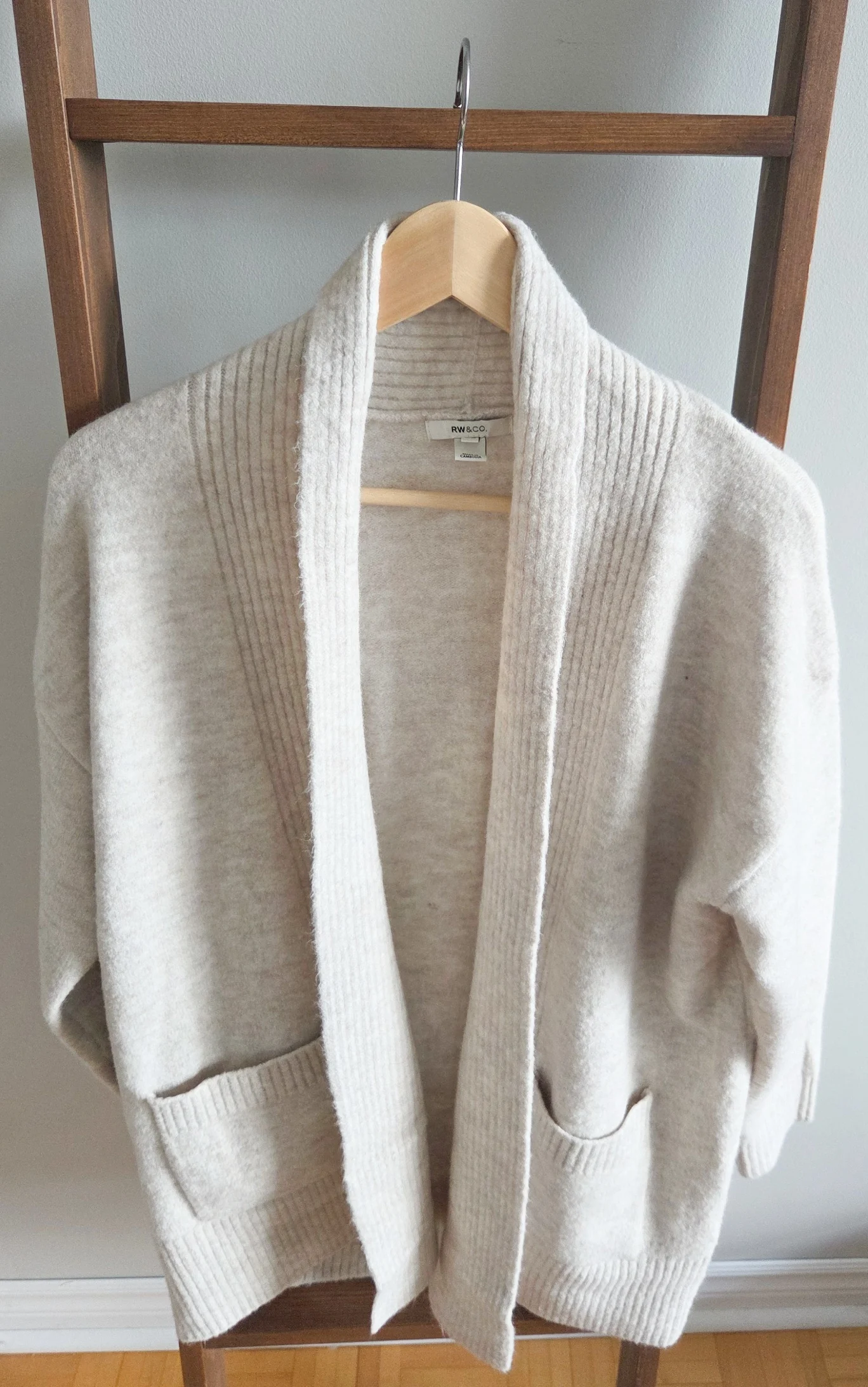 Veste beige mélange de laine Rw and Co seconde main