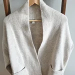 Thumbnail for Veste beige mélange de laine