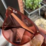 Thumbnail for Ray-Ban Rimless Sunglasses with Red-Tinted Lenses