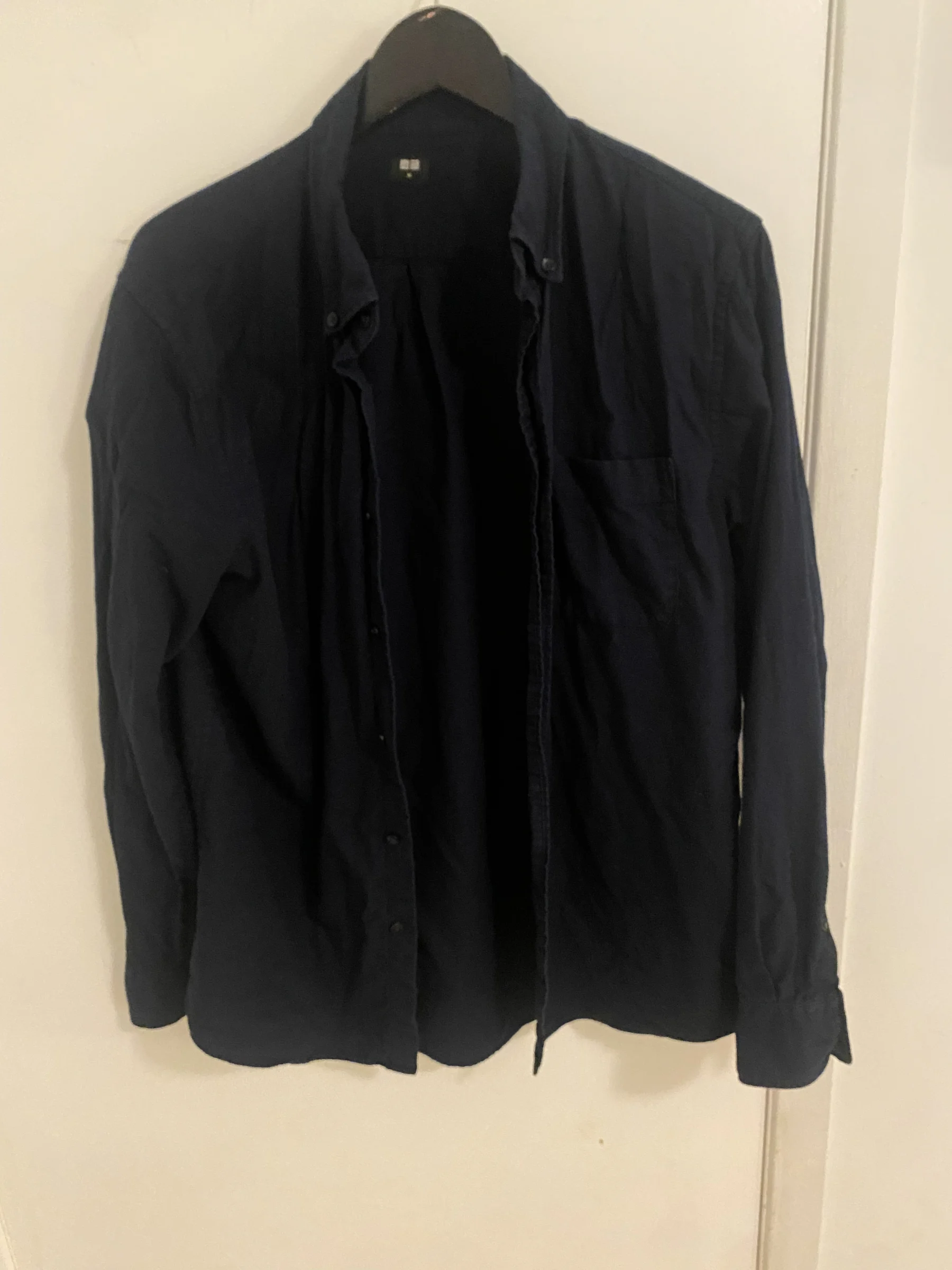 Chemise Uniqlo bleu marine foncé – Taille M Uniqlo seconde main