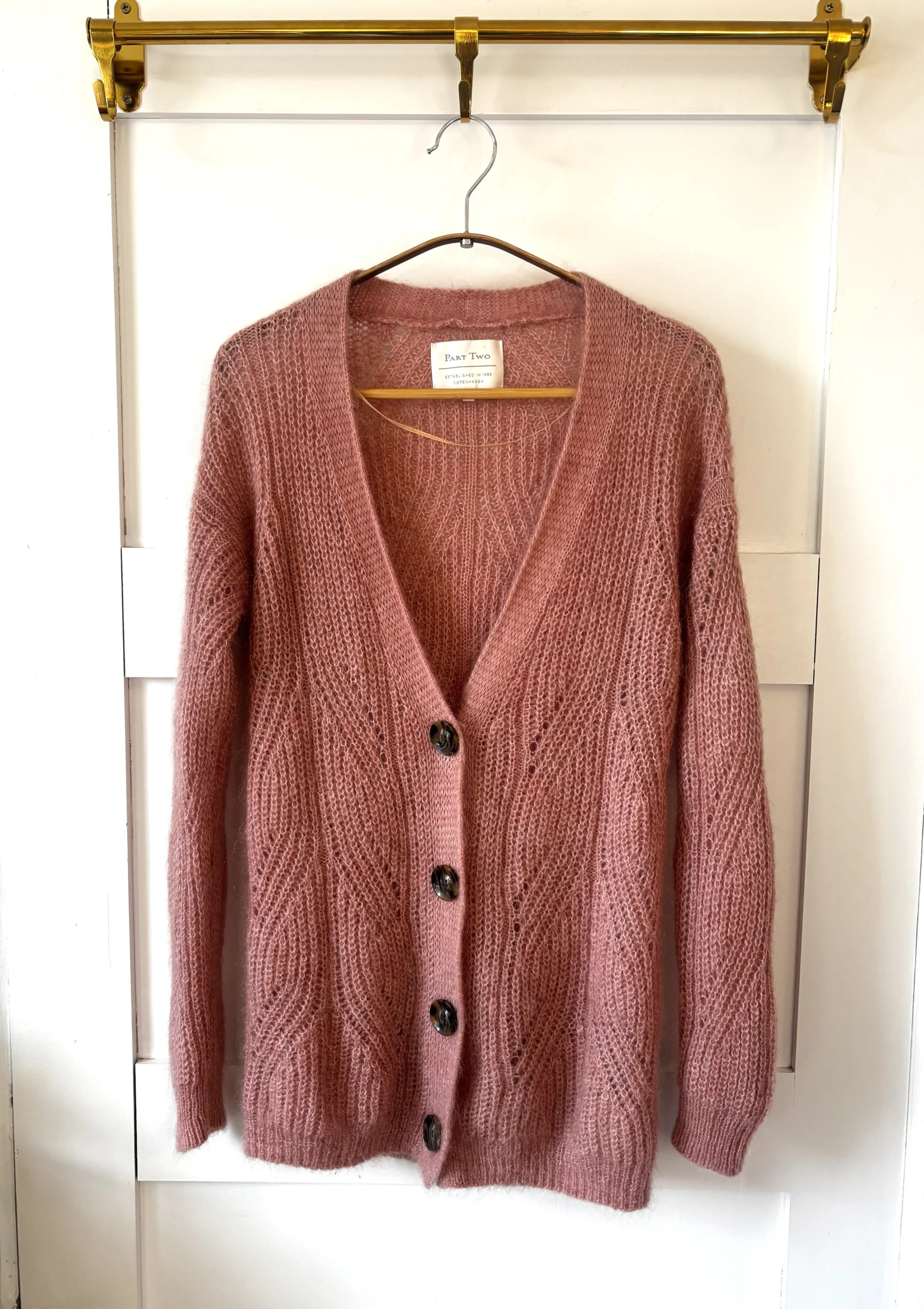 ♥️Cardigan rose thé PART TWO Part Two seconde main