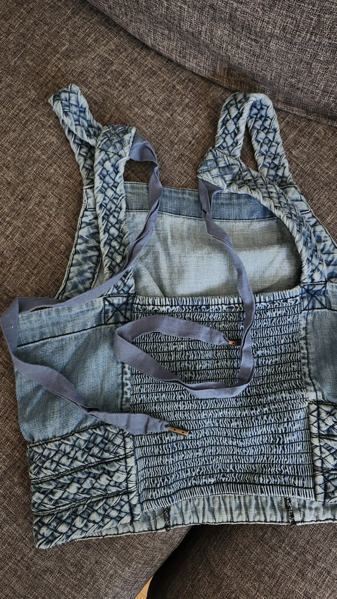 Image for Braided Cropped Halter Top Maeve