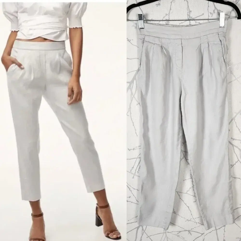 ARITZIA - BABATON pantalon mélange de lin Aritzia seconde main