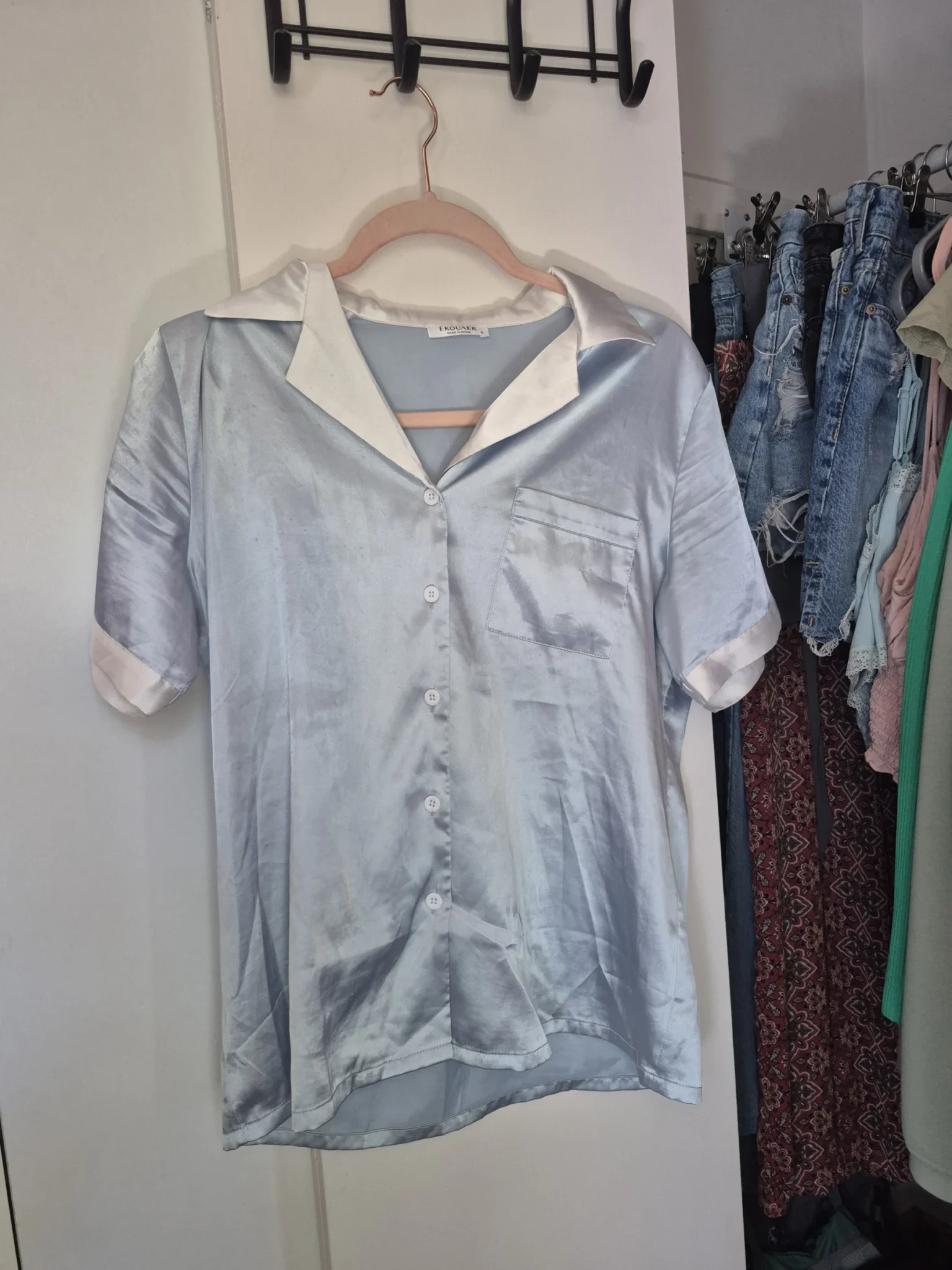 Featured image for Light blue pyjama top, size Small