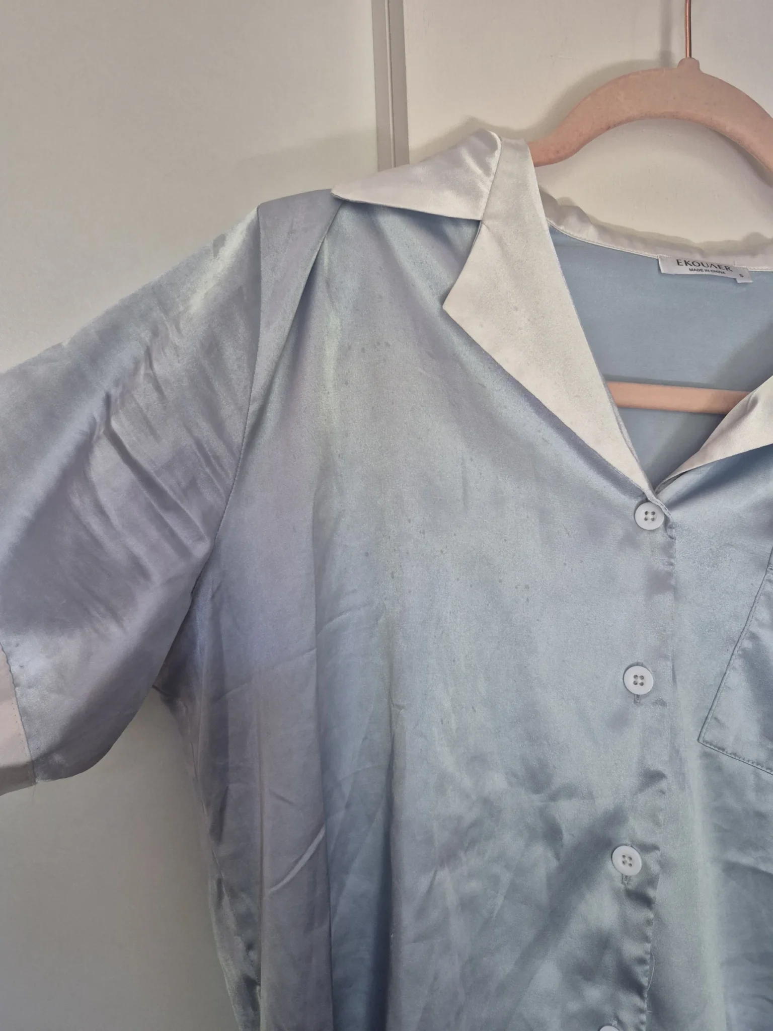 Image for Light blue pyjama top, size Small