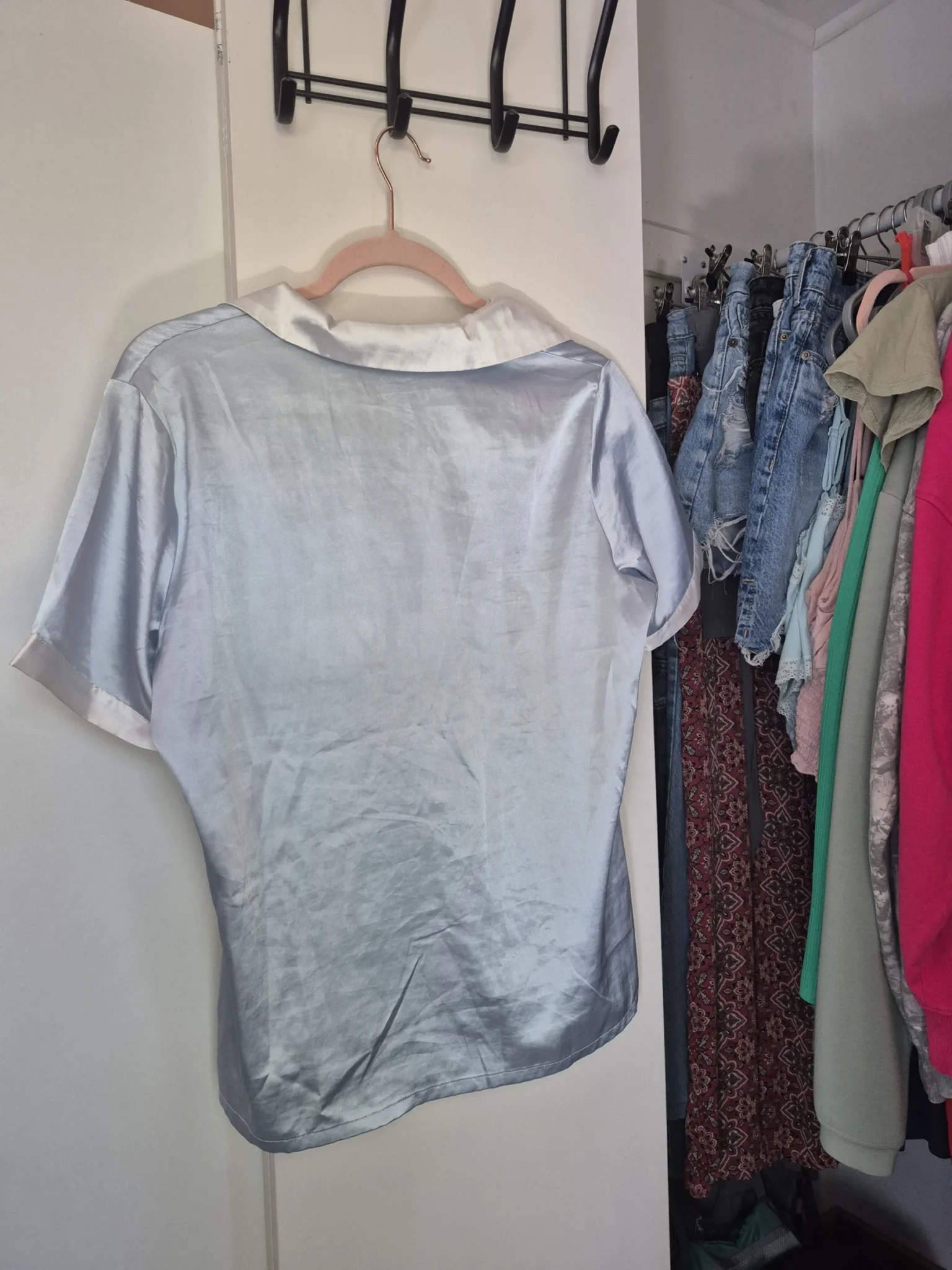 Image for Light blue pyjama top, size Small