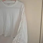 Thumbnail for Hollister white jumper, size XS