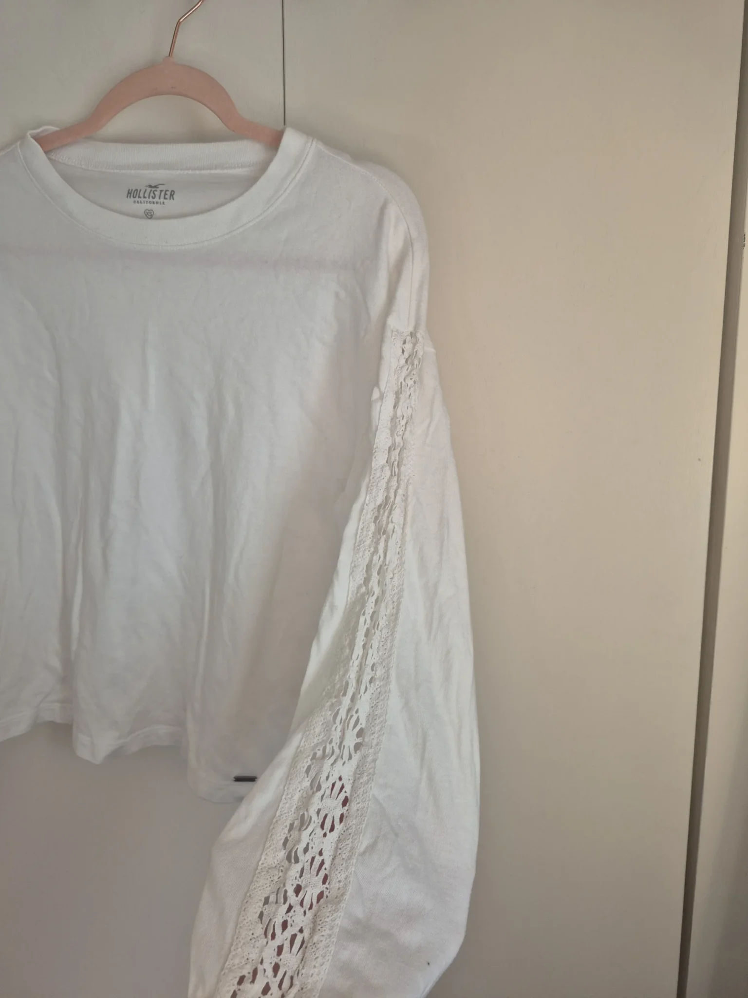 Image for Hollister white jumper, size XS