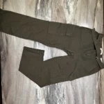 Thumbnail for Khaki cargo-style trousers