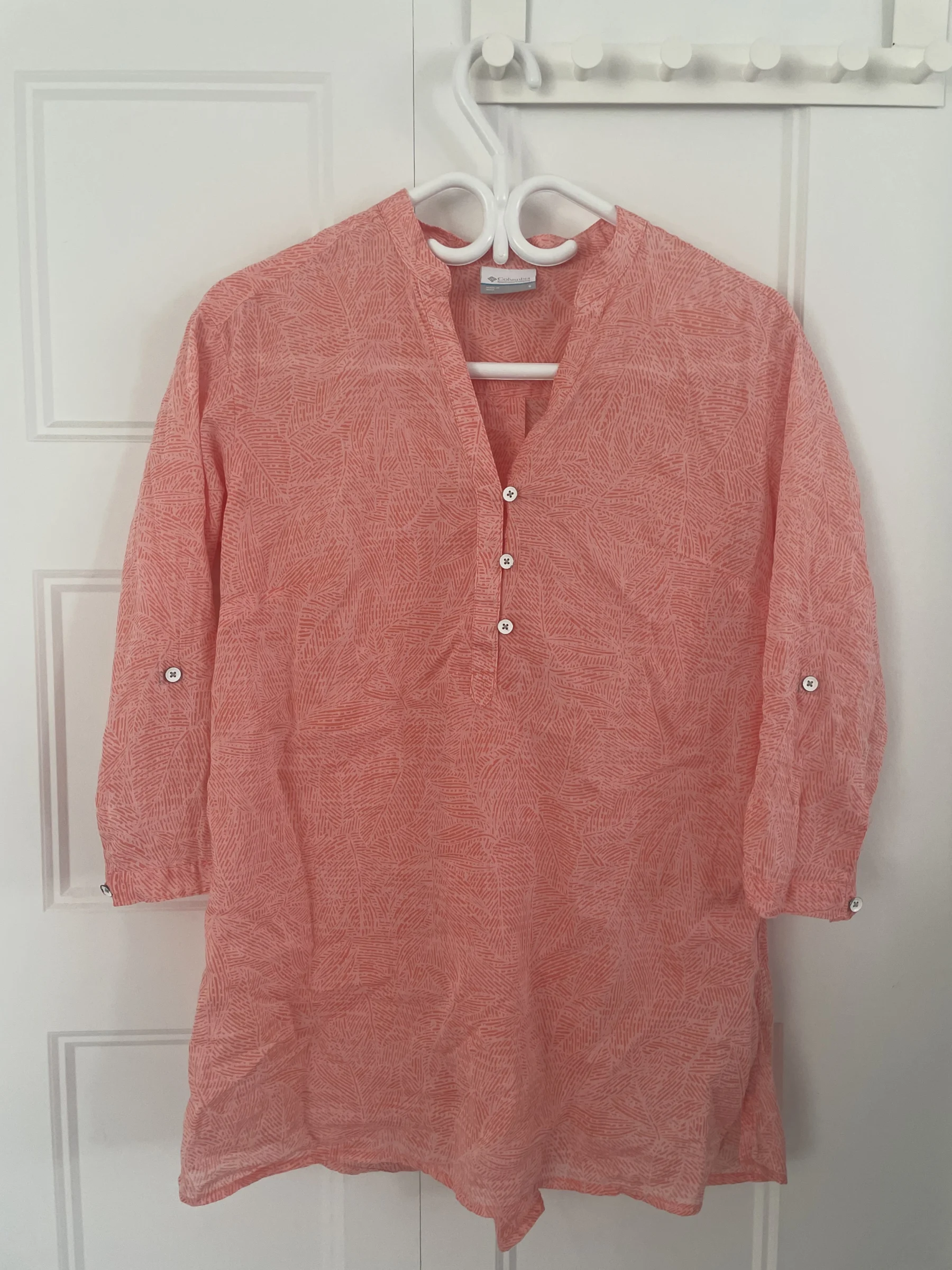 Blouse estivale Columbia corail – Grandeur Petit (S) Columbia seconde main