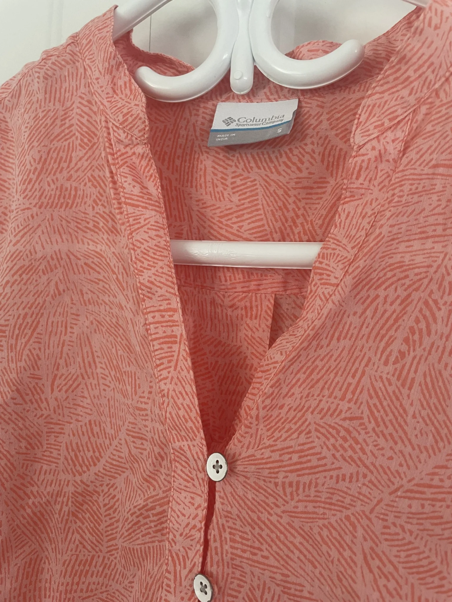 Image for Blouse estivale Columbia corail – Grandeur Petit (S)